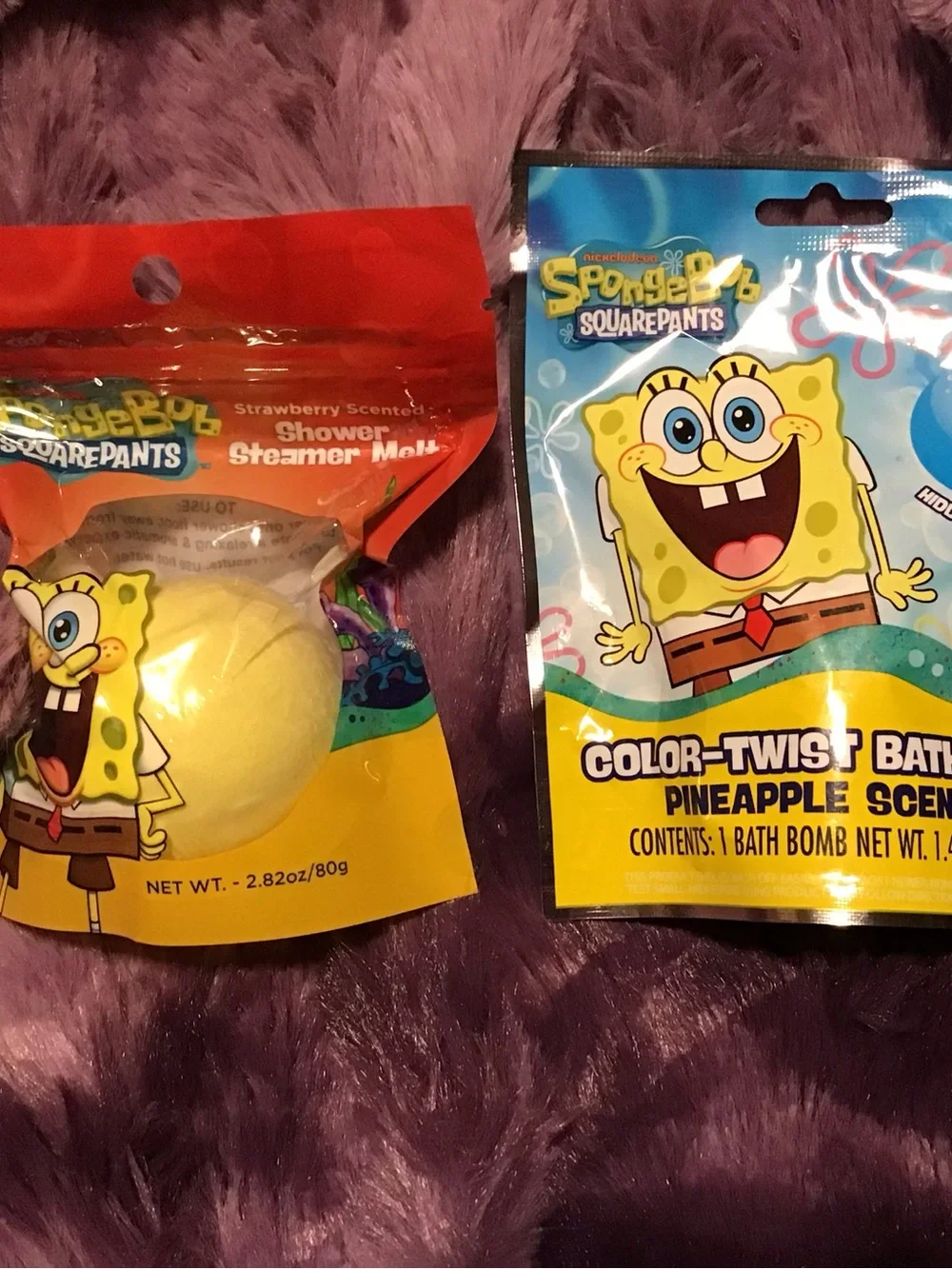 SpongeBob SquarePants Blue and Yellow Color-Twist Bath Bomb